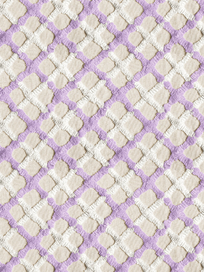 'Chenille Quilt' Wallpaper by Chris Benz - Lilac