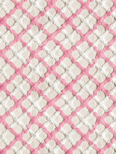 'Chenille Quilt' Wallpaper by Chris Benz - Pink