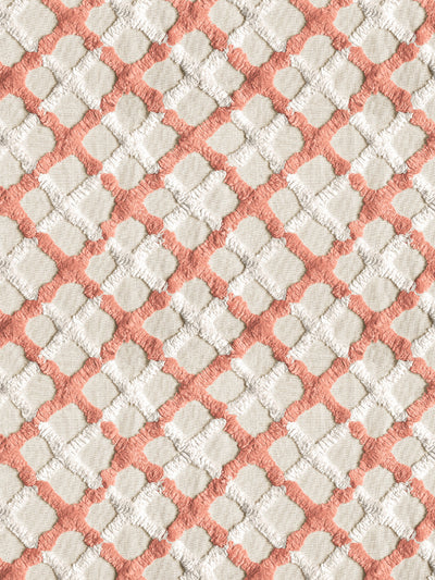 'Chenille Quilt' Wallpaper by Chris Benz - Salmon