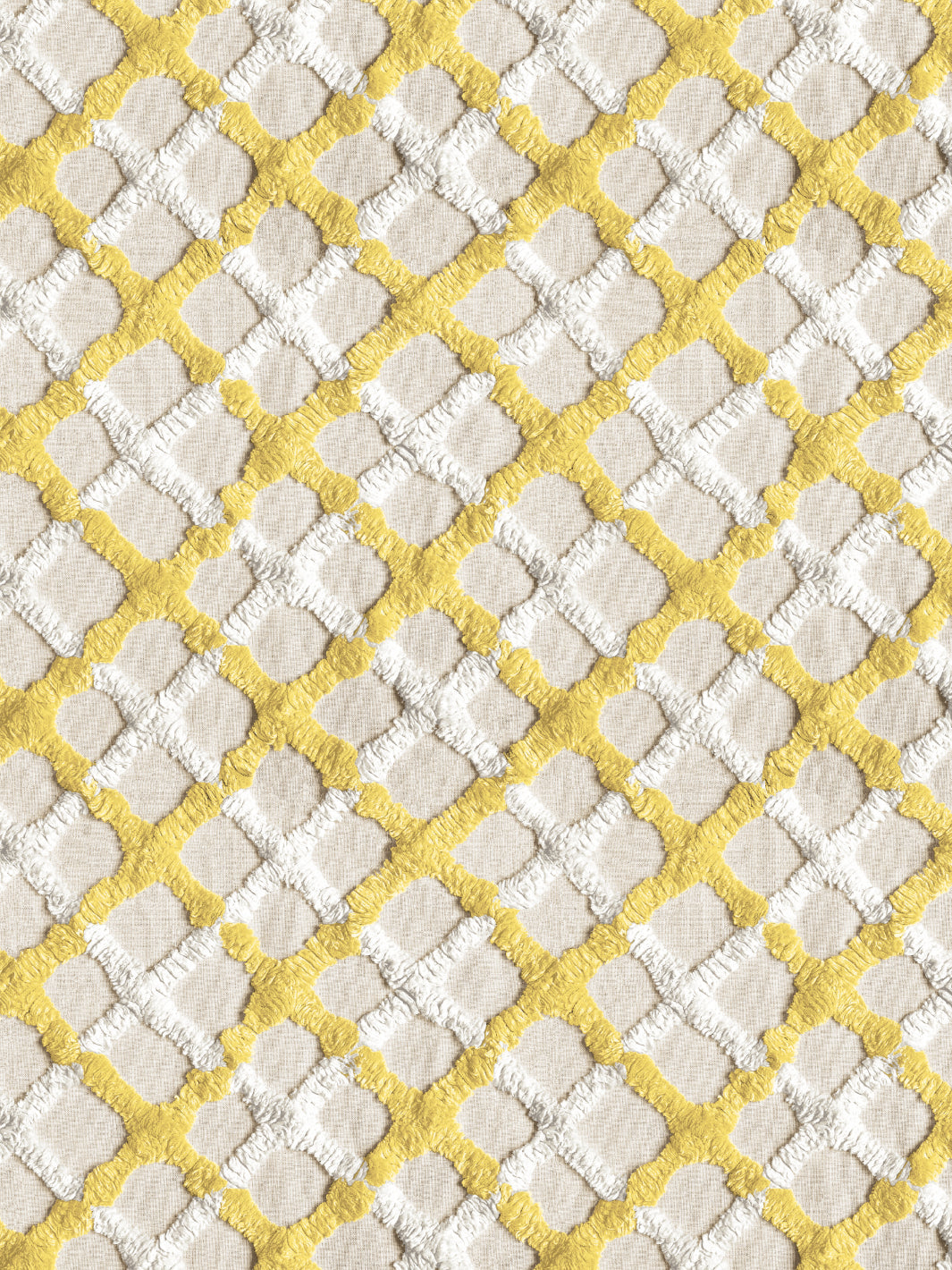 'Chenille Quilt' Wallpaper by Chris Benz - Yellow