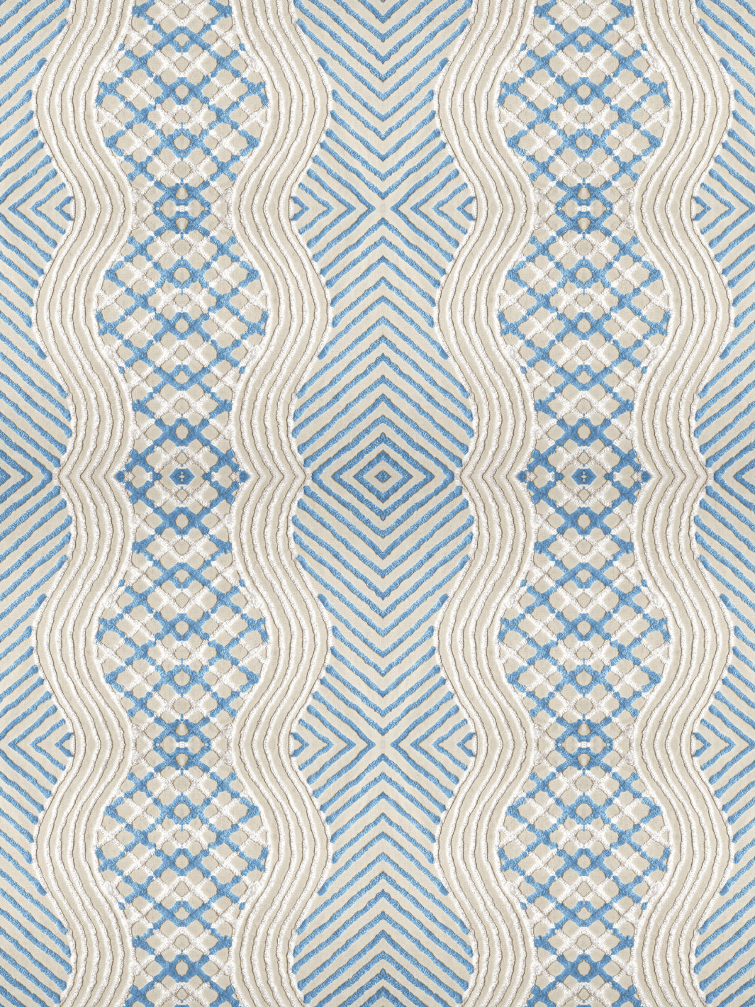 chenille stripe wallpaper chris benz blue