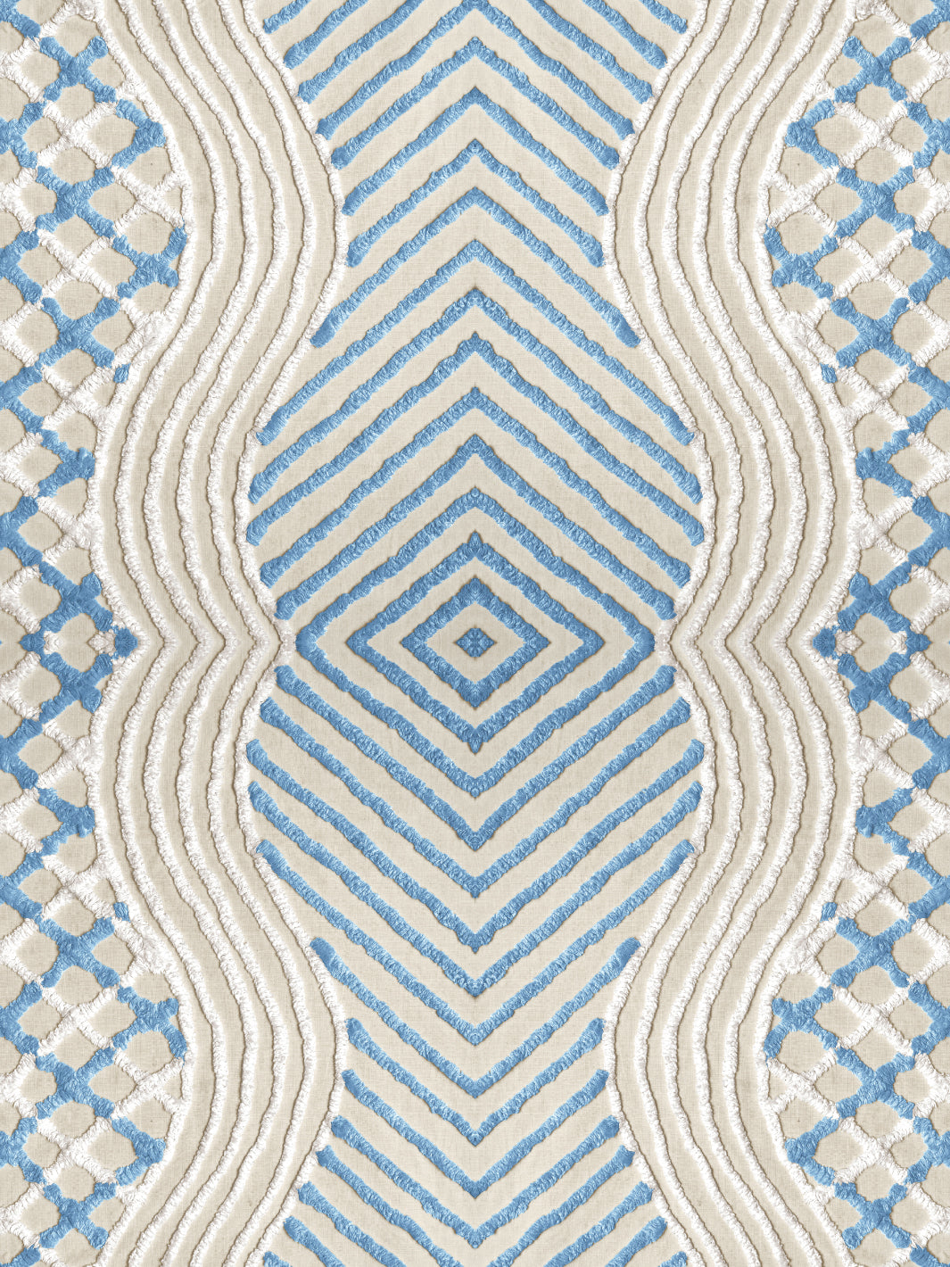 chenille stripe wallpaper chris benz blue