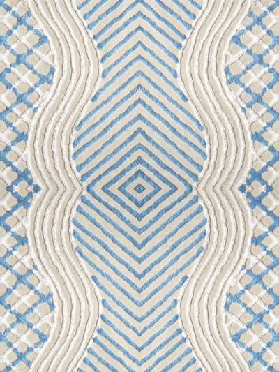 chenille stripe wallpaper chris benz blue