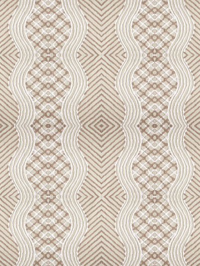 'Chenille Stripe' Wallpaper by Chris Benz - Latte