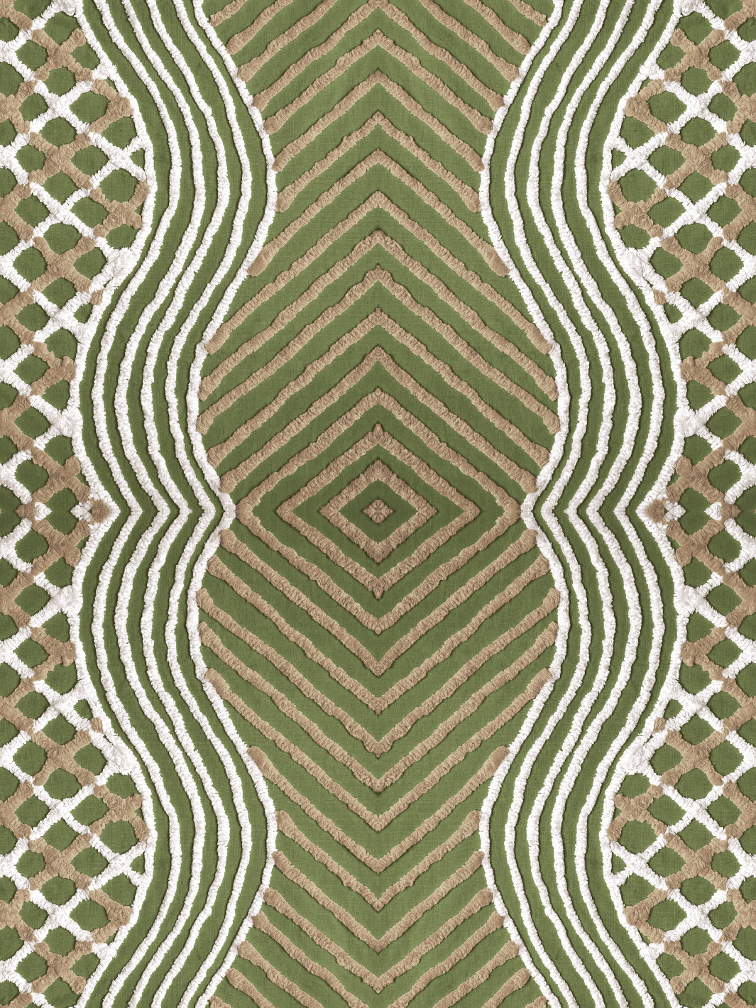chenille stripe wallpaper chris benz olive