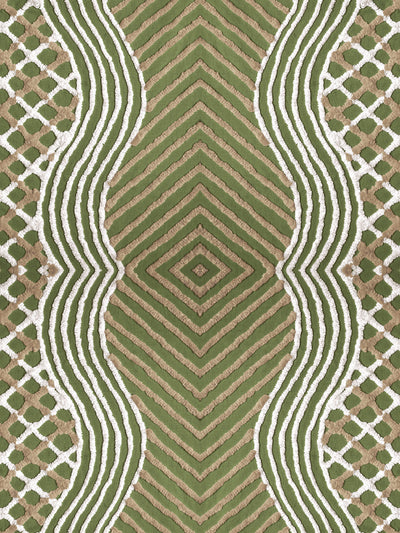 chenille stripe wallpaper chris benz olive