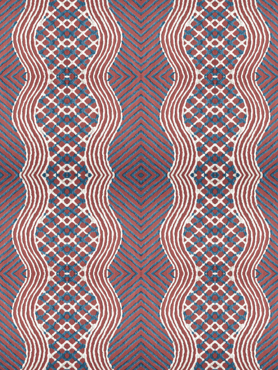 chenille stripe wallpaper chris benz red white blue