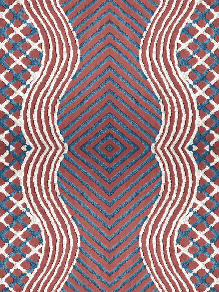 chenille-stripe-wallpaper-chris-benz-red-white-blue