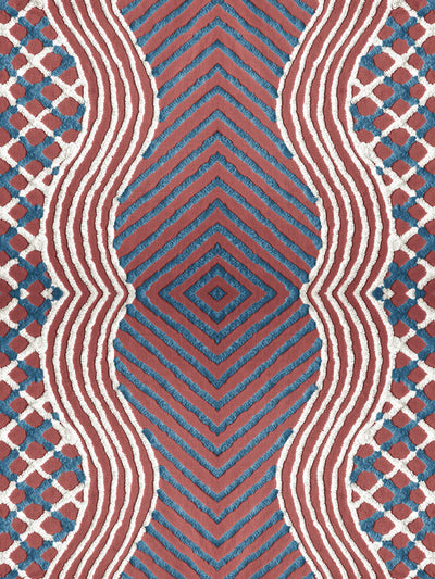 chenille stripe wallpaper chris benz red white blue