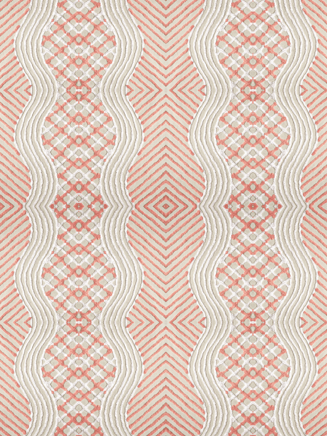 chenille stripe wallpaper chris benz salmon