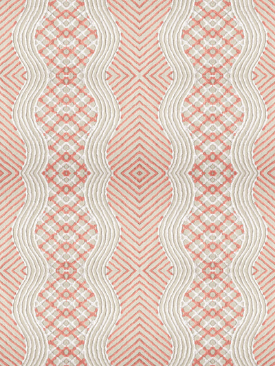 chenille stripe wallpaper chris benz salmon