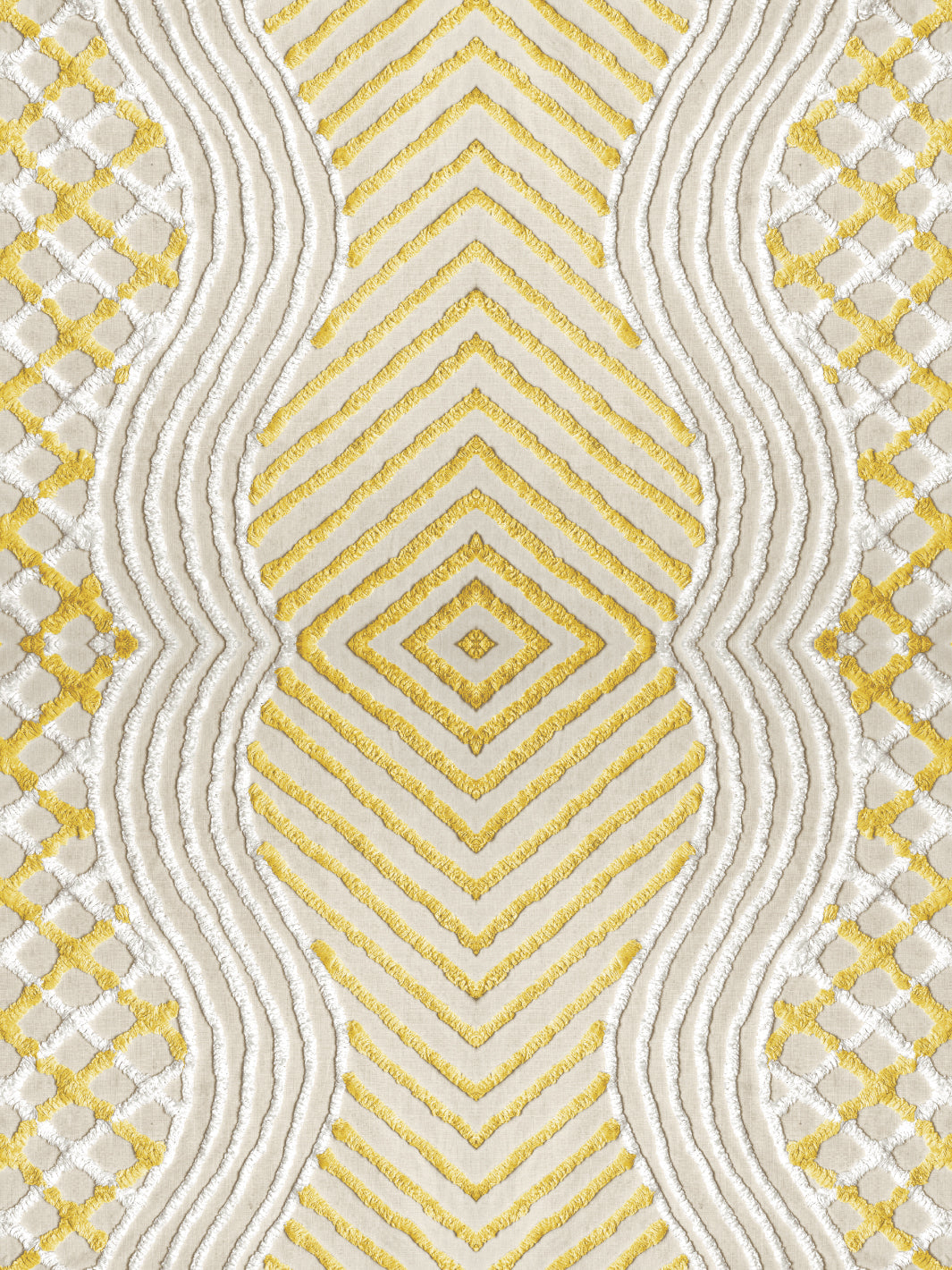 chenille stripe wallpaper chris benz yellow