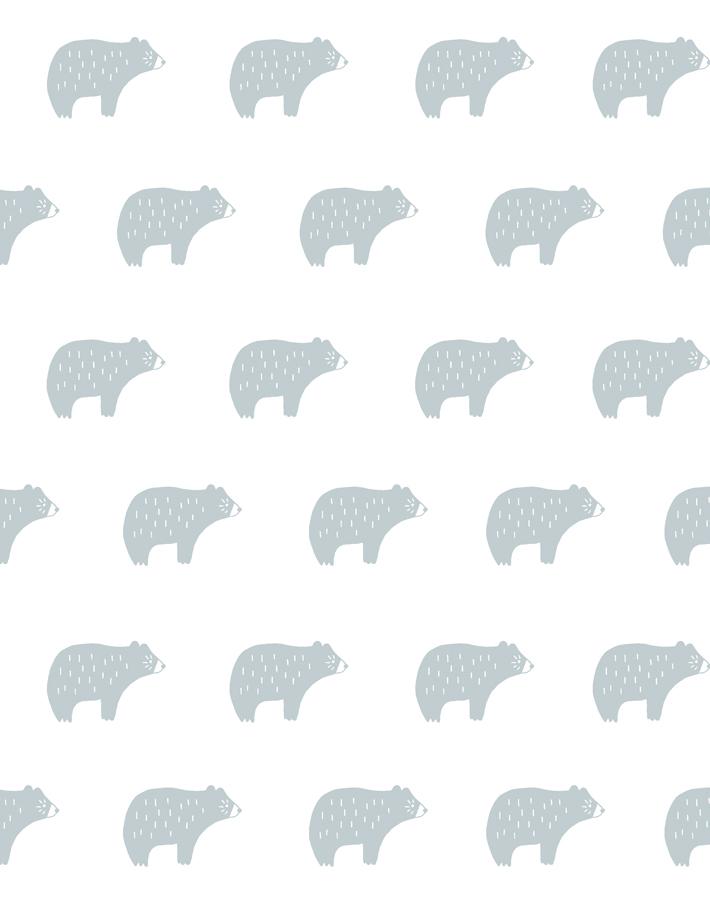 'Chubby Bear' Wallpaper by Tea Collection - Elephant