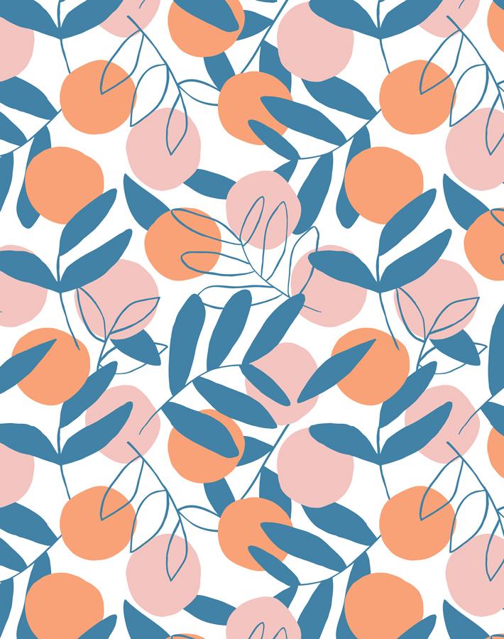'Citrus' Wallpaper by Tea Collection - Coral