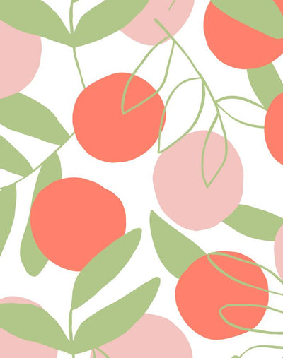 'Citrus' Wallpaper by Tea Collection - Persimmon