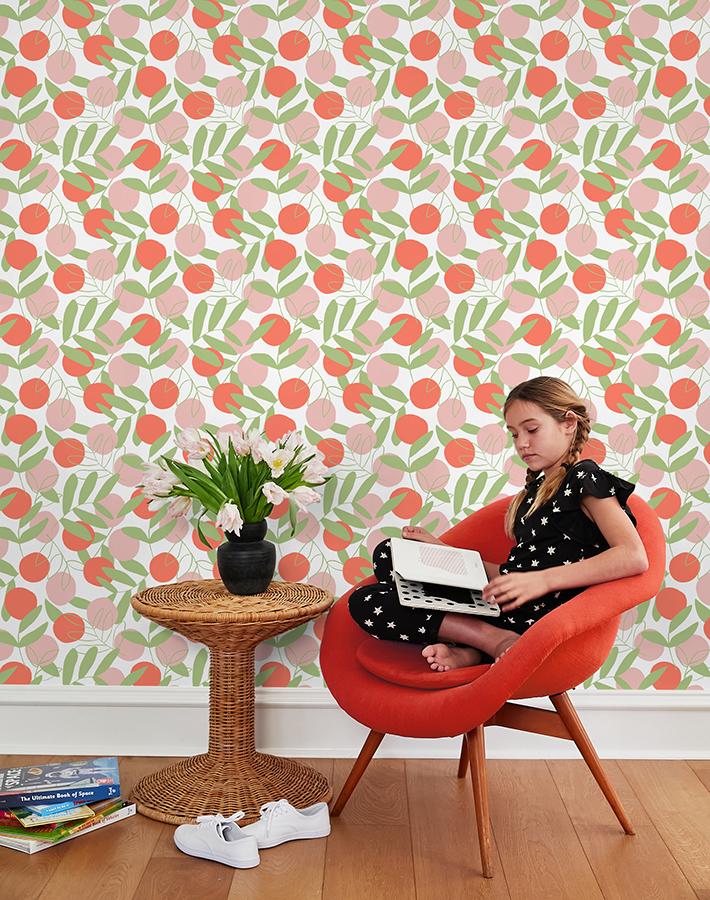 'Citrus' Wallpaper by Tea Collection - Persimmon