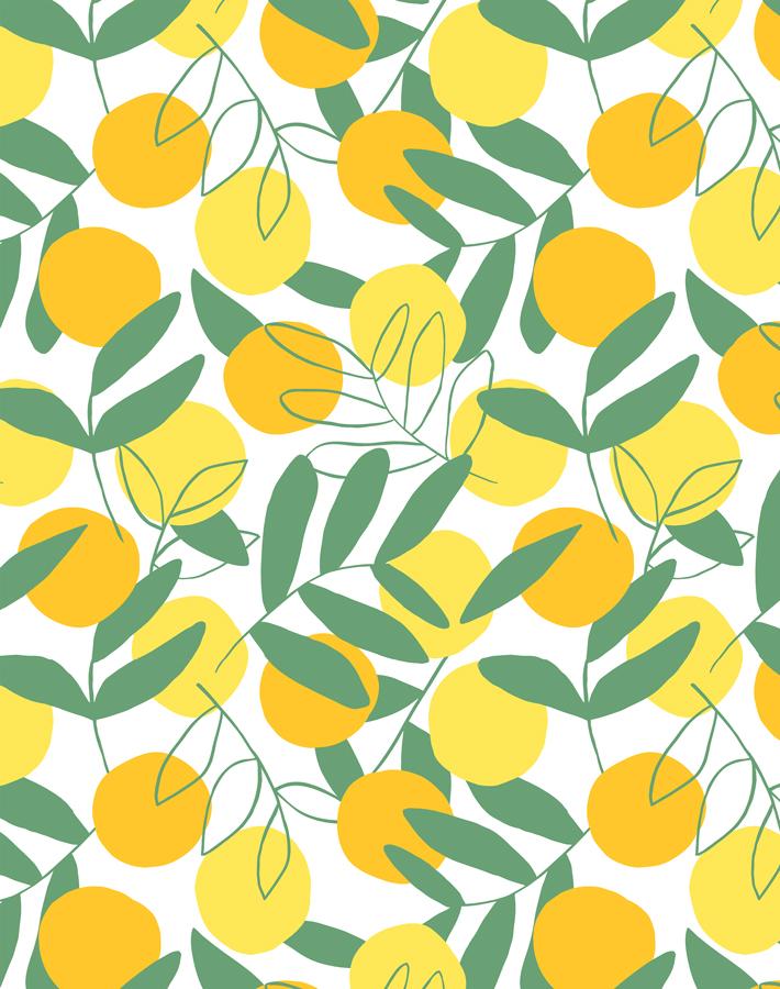 'Citrus' Wallpaper by Tea Collection - Yellow