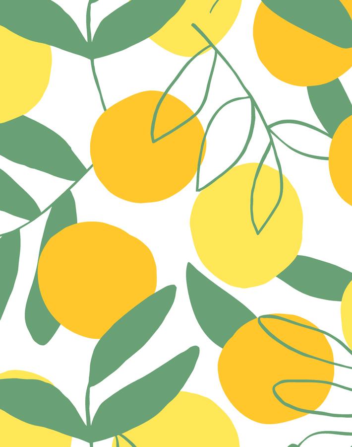 'Citrus' Wallpaper by Tea Collection - Yellow