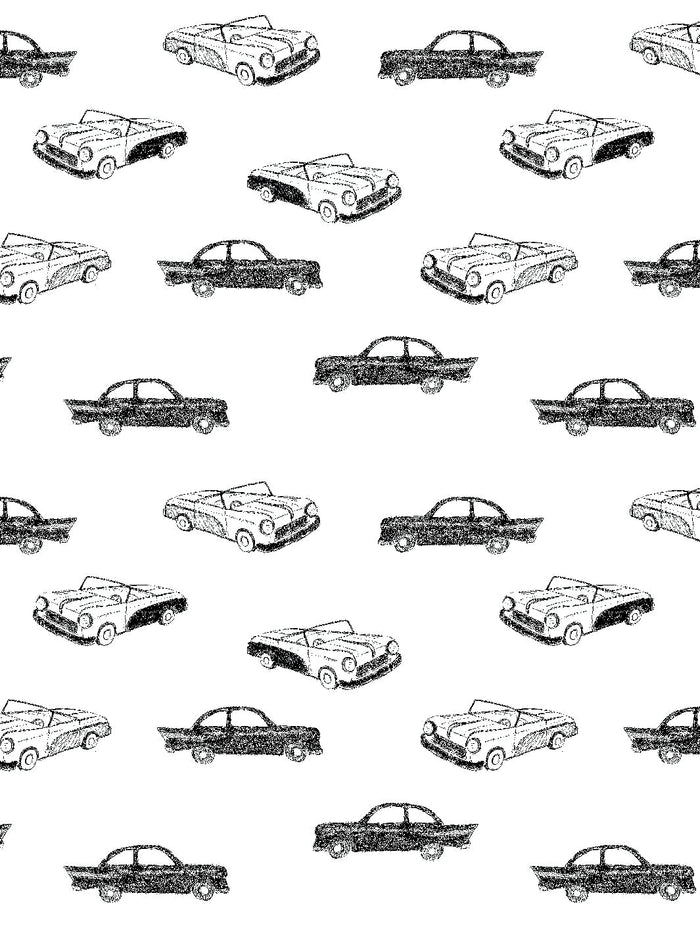 'Classic Cars' Wallpaper by Tea Collection - Onyx