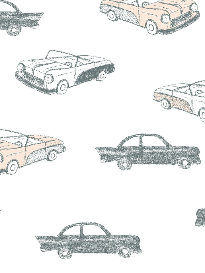 classic-cars-wallpaper-by-tea-collection-peach