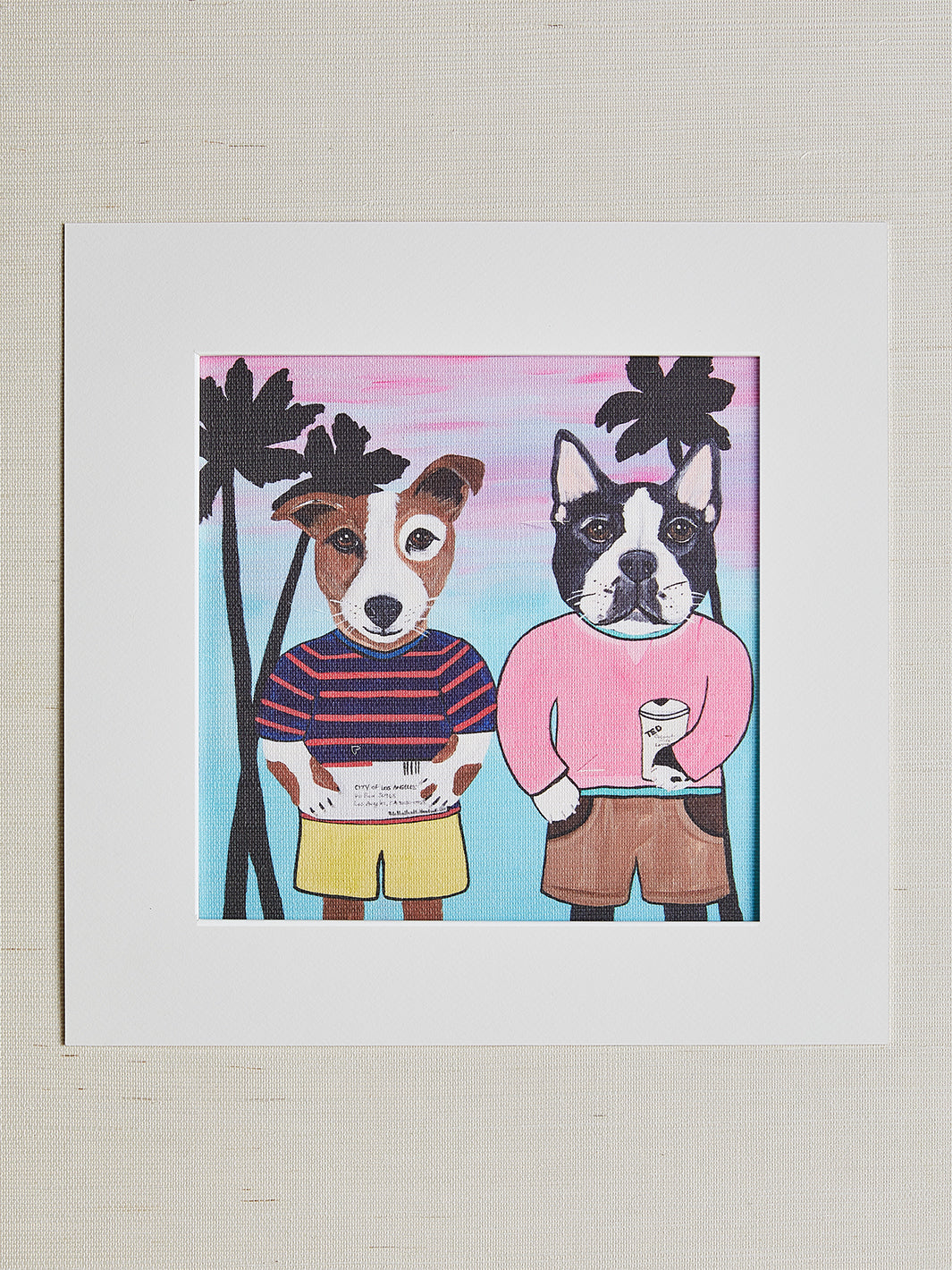 'Parking Ticket And A Latte' by Carly Beck Art Print