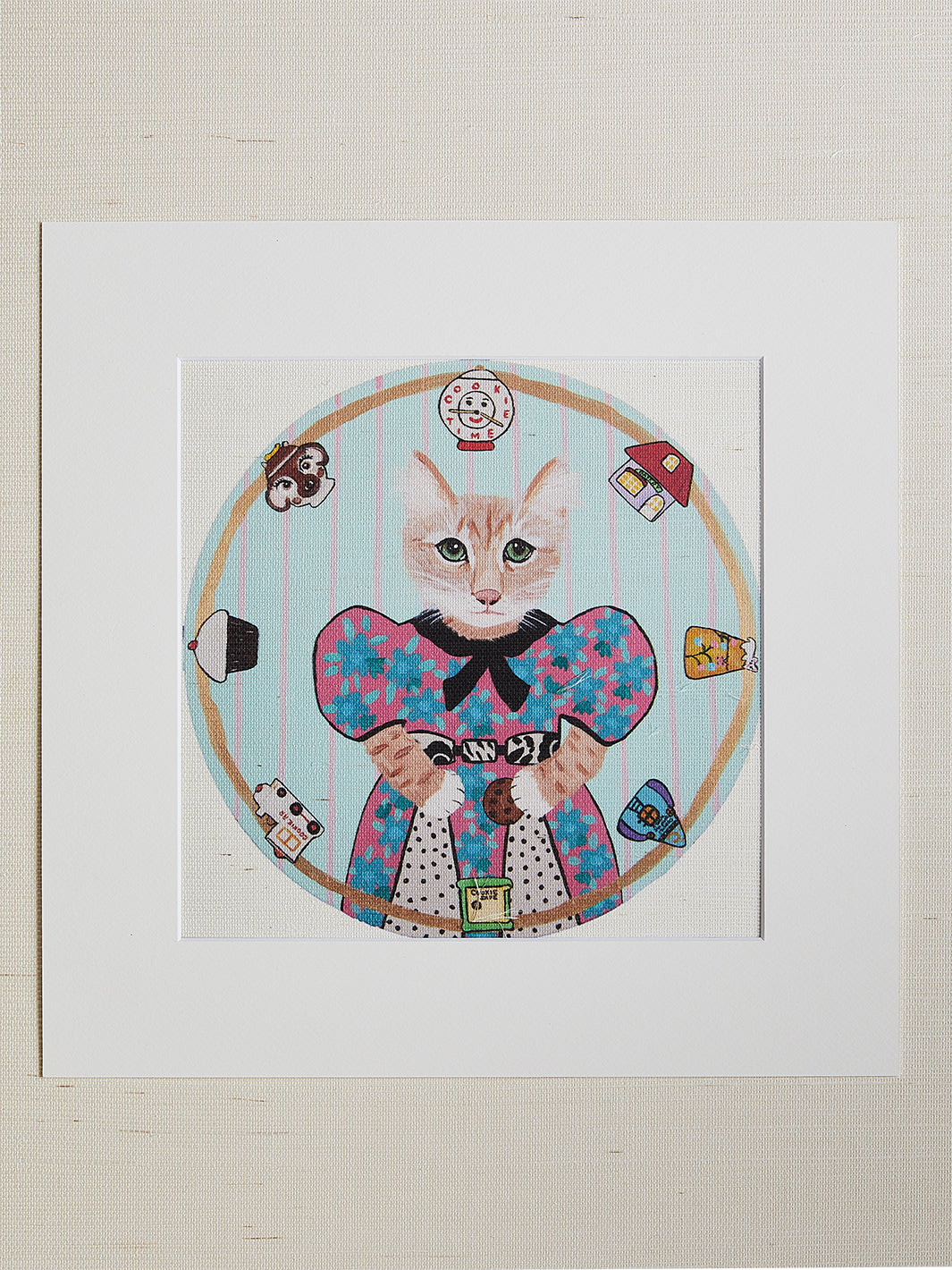 'Cookie Jar Kitten' by Carly Beck Art Print