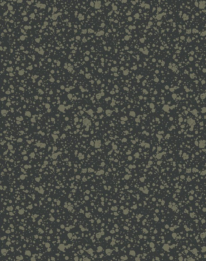 'Corner Deli' Wallpaper by Chris Benz - Charcoal / Umber