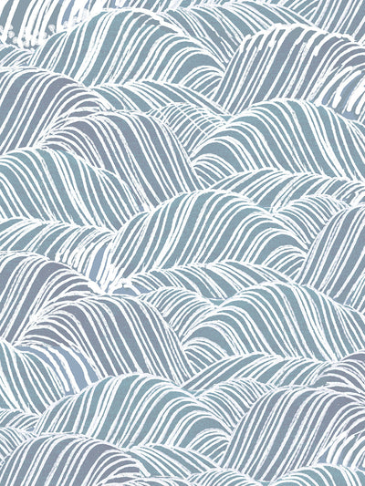 'Crashing Waves' Wallpaper by Lingua Franca - Blue Gray