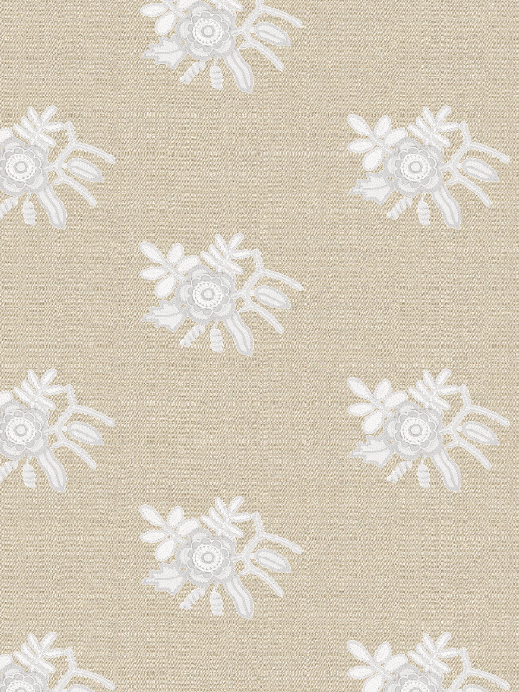 crochet lace flowers wallpaper by lingua franca flax