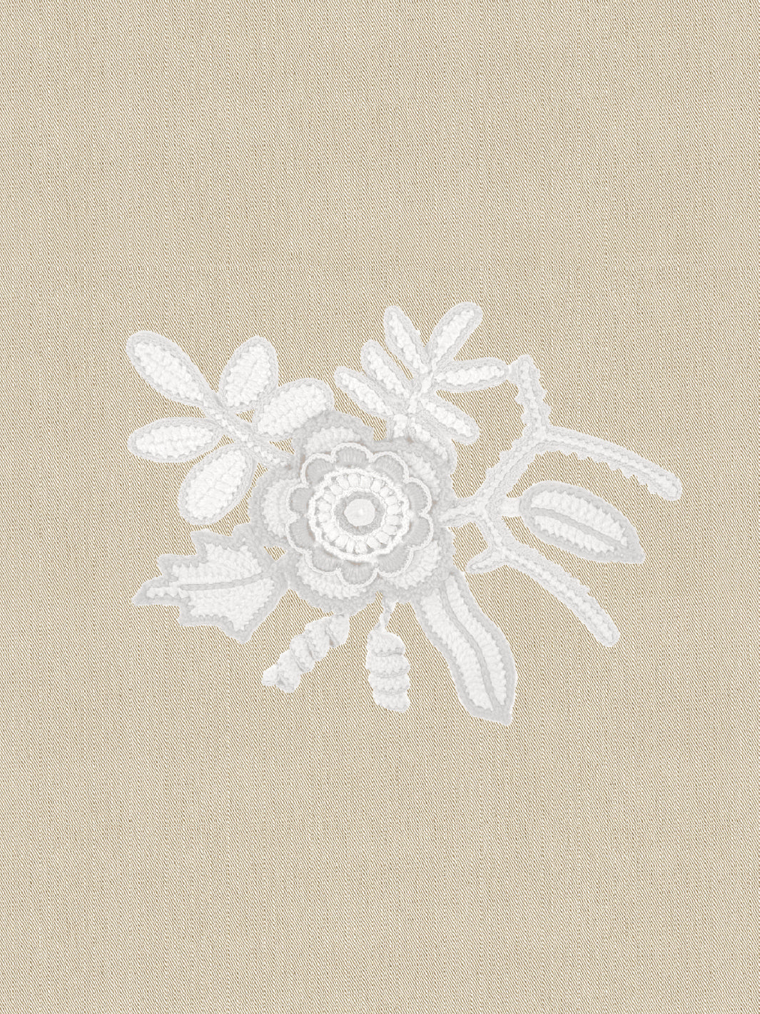 crochet lace flowers wallpaper by lingua franca flax