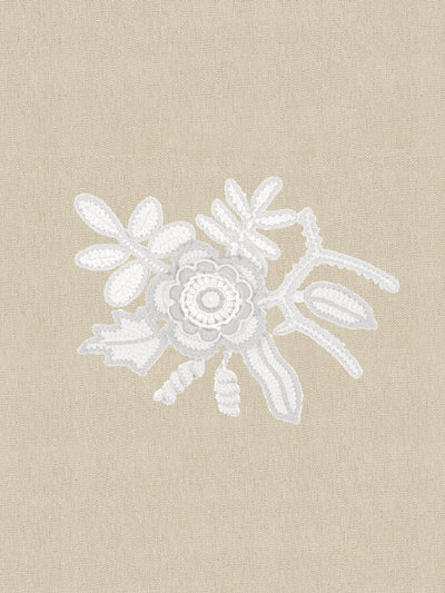 crochet lace flowers wallpaper by lingua franca flax