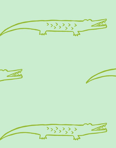 'Crocodile' Wallpaper by Tea Collection - Aventurine