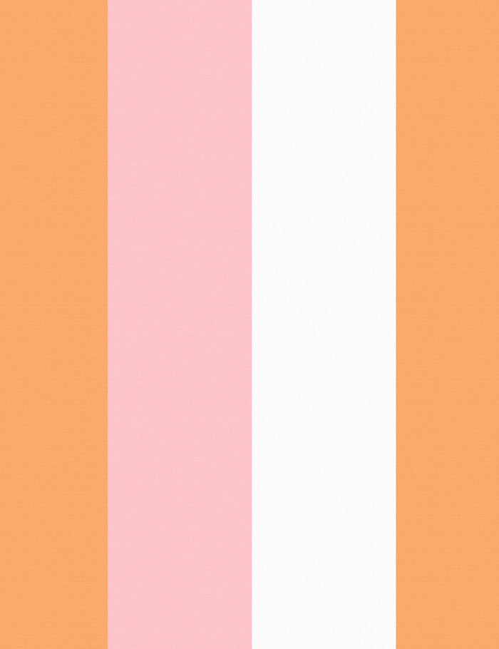 'Cross The Line' Wallpaper by Wallshoppe - Creamsicle / Pink