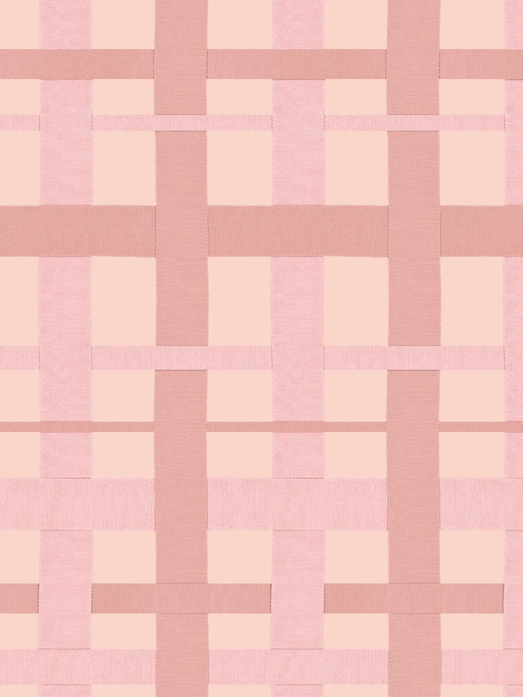 'Crosstown Plaid' Wallpaper by Sarah Jessica Parker - Bleecker Blush