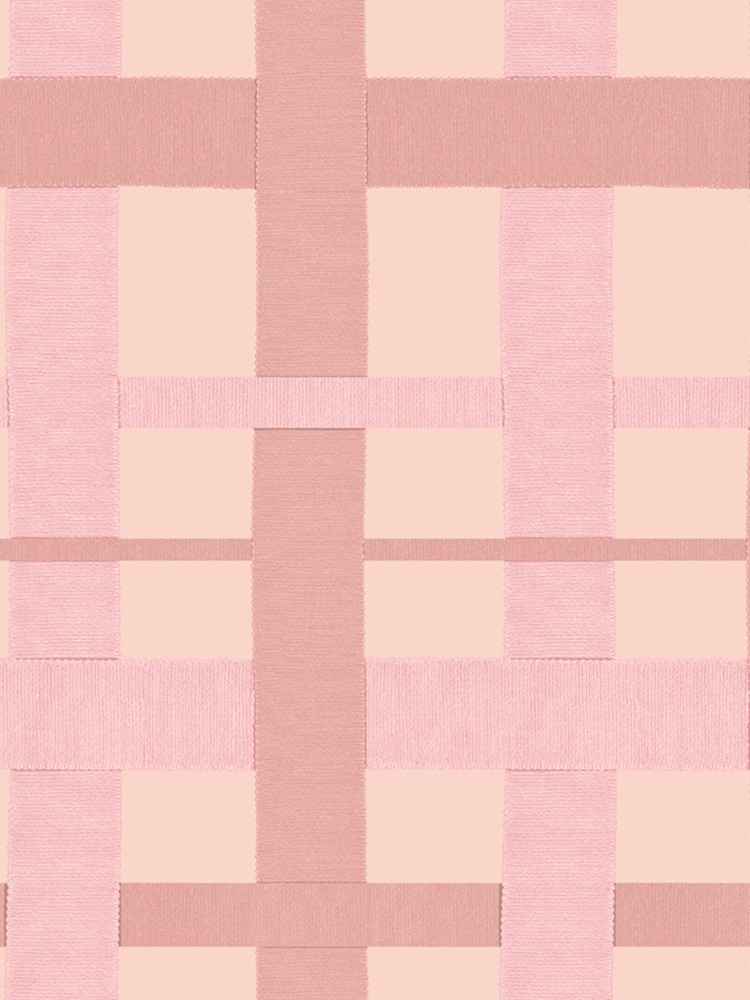 'Crosstown Plaid' Wallpaper by Sarah Jessica Parker - Bleecker Blush