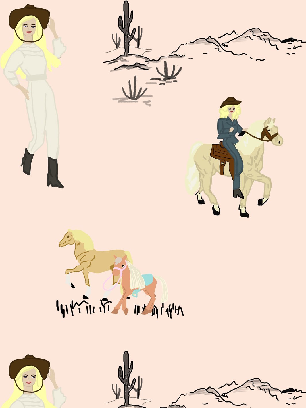 dallas barbie wallpaper by barbie peach