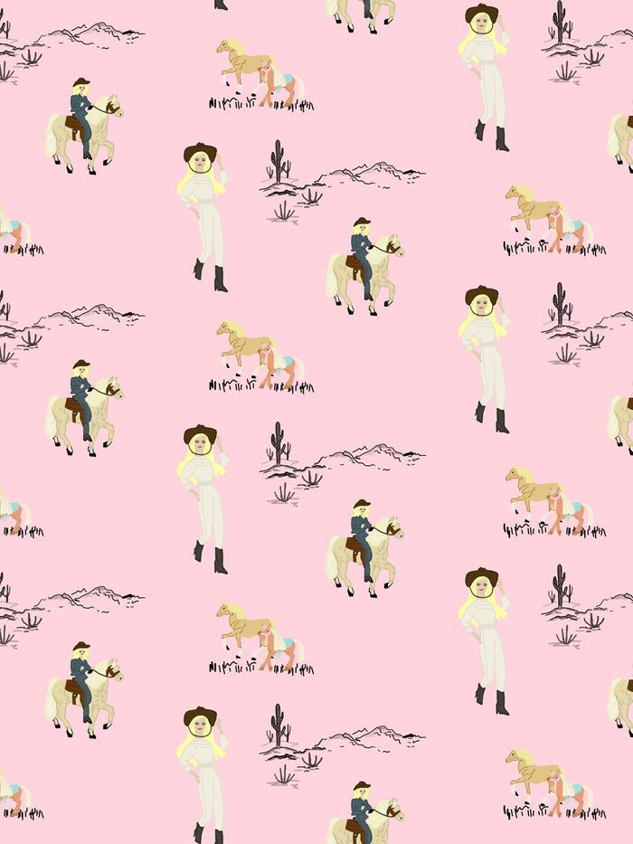'Dallas Barbie™' Wallpaper by Barbie™ - Pink