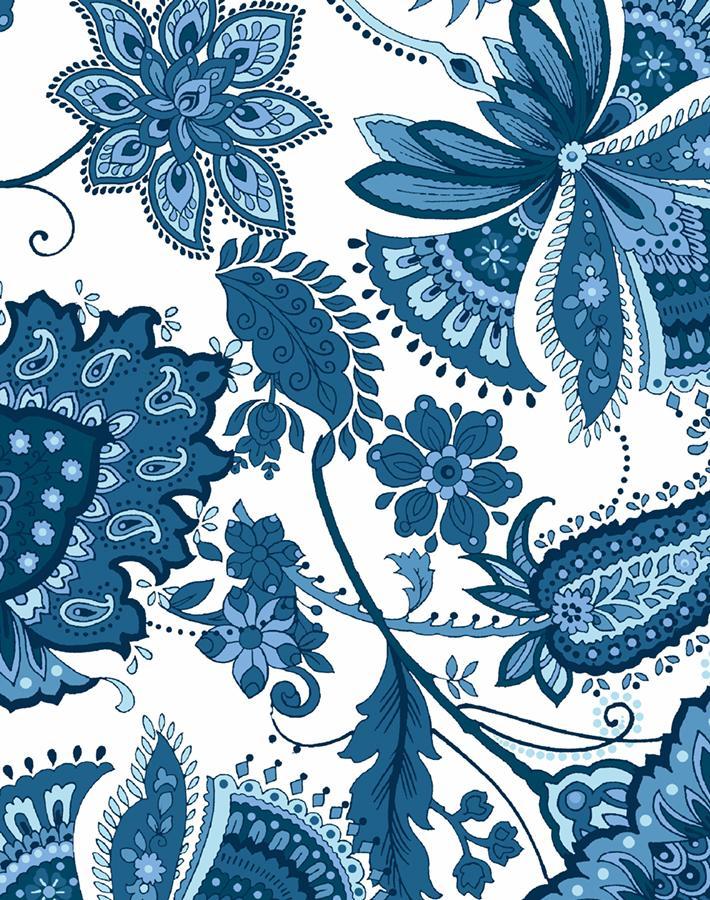 'Darling Nikki' Wallpaper by Wallshoppe - Blue