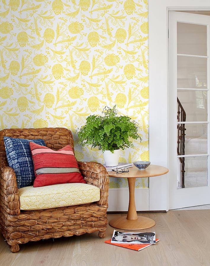 'Dear Prudence' Wallpaper by Wallshoppe - Daffodil