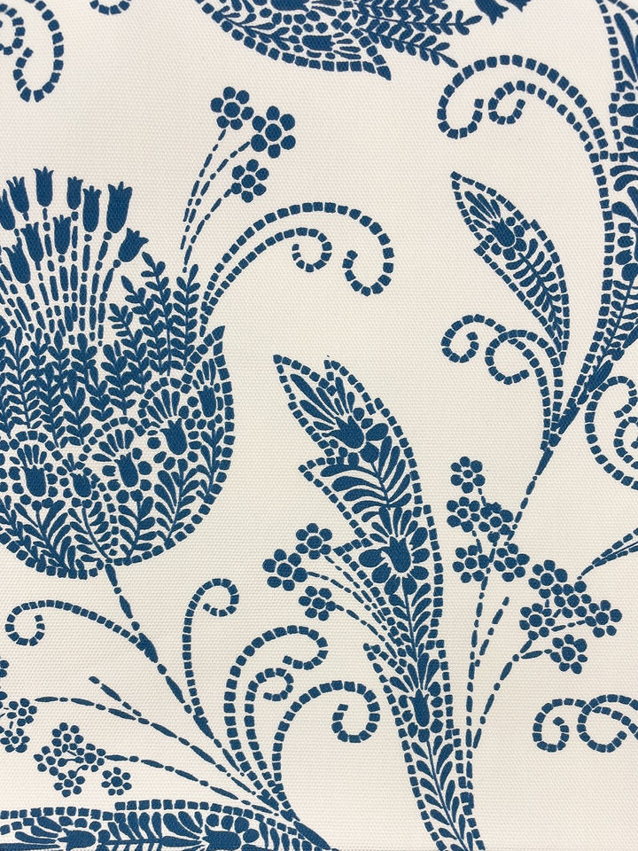 fabric by the yard dear prudence cadet blue on linen