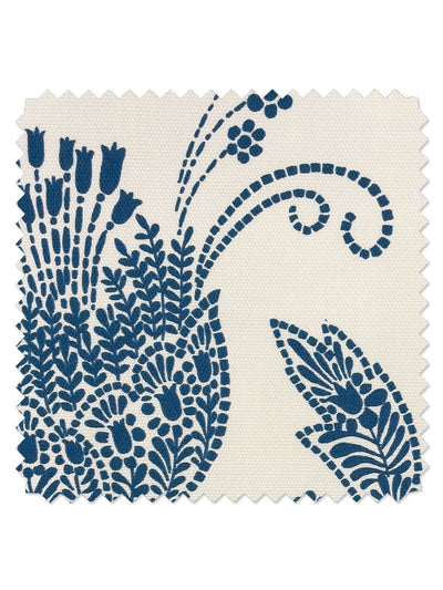 fabric by the yard dear prudence cadet blue on linen