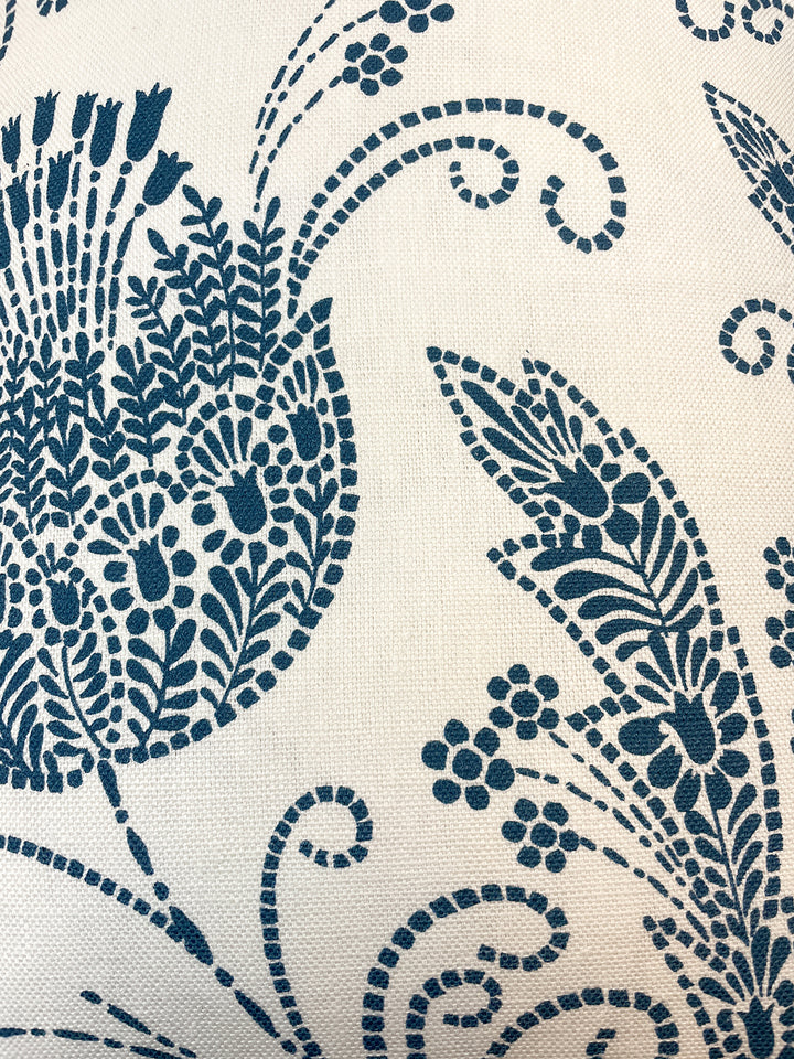 dear prudence throw pillow cadet blue on linen