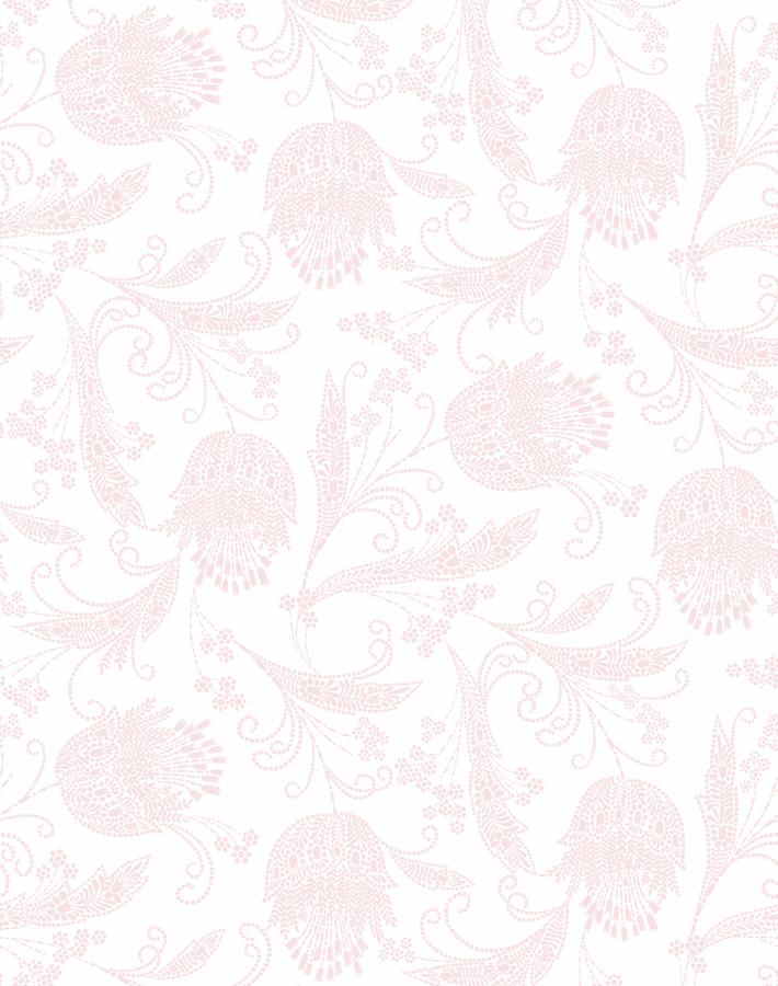 'Dear Prudence' Wallpaper by Wallshoppe - Pink