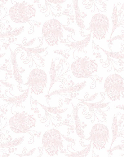 'Dear Prudence' Wallpaper by Wallshoppe - Pink