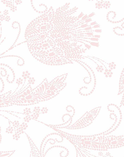 'Dear Prudence' Wallpaper by Wallshoppe - Pink