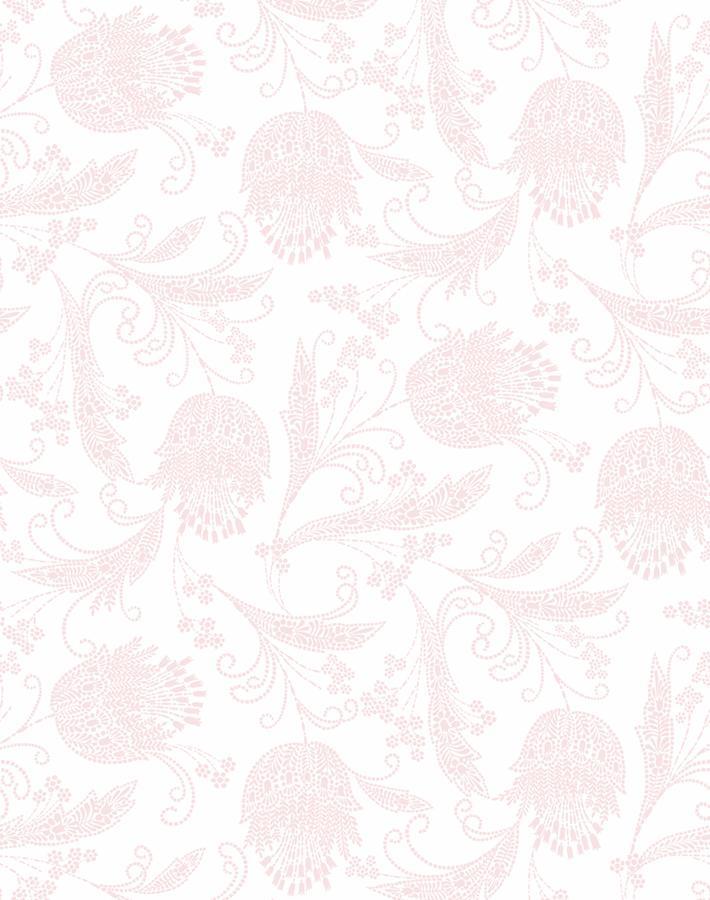 'Dear Prudence' Wallpaper by Wallshoppe - Pink