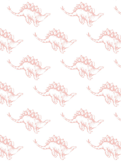 dinos wallpaper by tea collection pink
