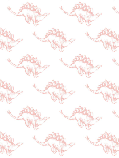 'Dinos' Wallpaper by Tea Collection - Pink