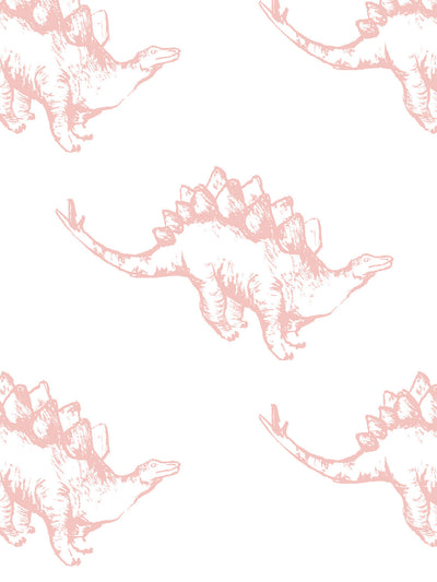 dinos wallpaper by tea collection pink