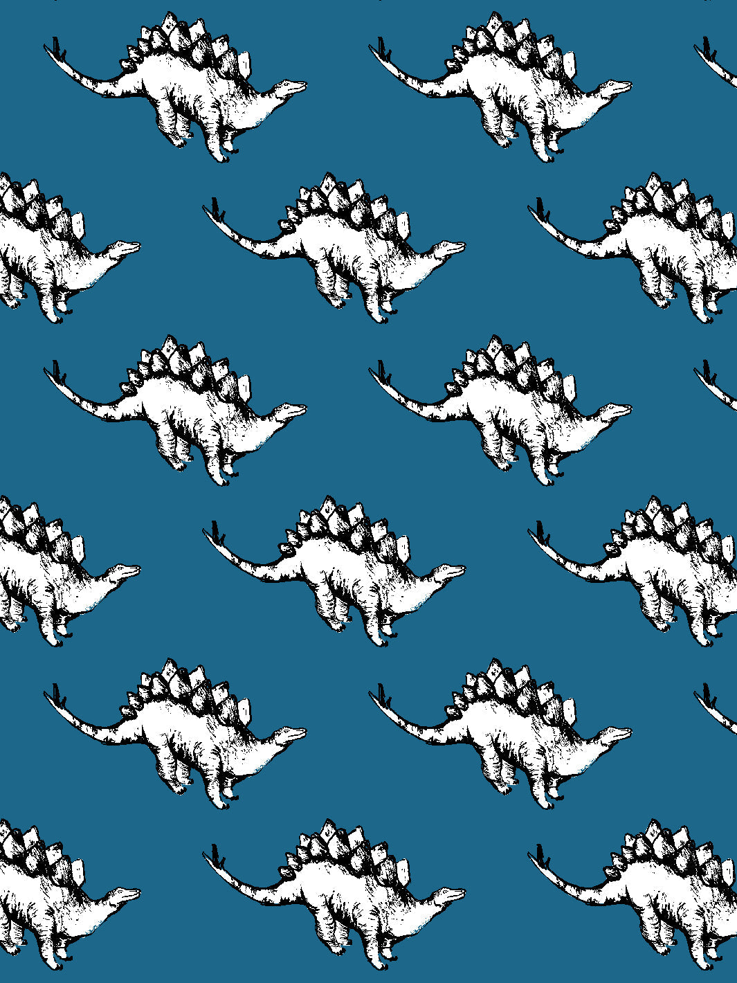 dinos wallpaper by tea collection cadet blue